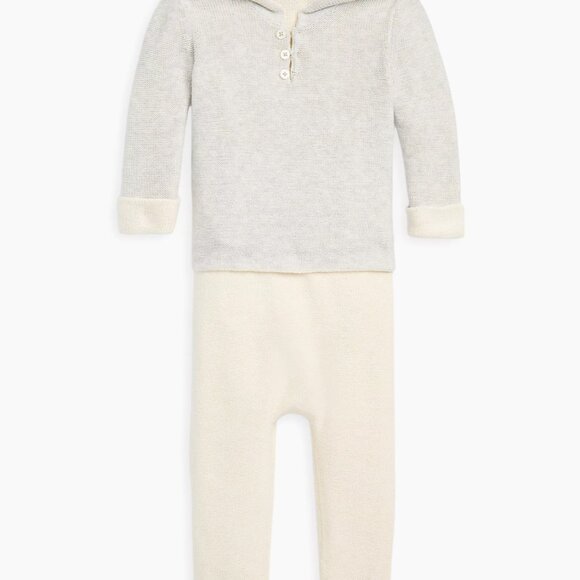 NWT *Polo Ralph Lauren  Baby's Knit Organic Cotton Set (Size 3-6M) - Picture 3 of 7